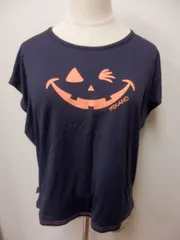 604F39◆MIKANO◆Ｔシャツ◆黒×ハロウィン◆フリー◆ミカノのサムネイル