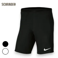 ナイキ NIKE ジュニア サッカー パンツ パーク3 ニットショート NB NI1757 キッズ ハーフパンツ DRI-FIT 吸汗速乾 トレーニングウェア ブラック ホワイト bv6865 ホワイト/ブラック 150