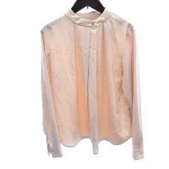 N.Natural Beauty Basic N.ナチュラルビューティーベーシック シャツ ブラウス サイドボタント 長袖 M ピンクベージュ /AU
