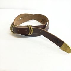 BVLGARI ブルガリブラウン レザー ベルト - メルカリ