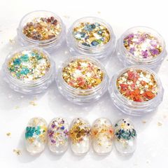 Pressed Flowers, Dried Flowers, Petals, Floral Materials, Small Flower Parts for Nail Art & Resin Crafts [Pressed Flowers + Opal Hologram Mix (approx. 0.4g)] CHUNHE Natural, Authentic Pressed Flowers for Nail Art, Flower Nails, Nail Art Parts, Resin Inclusion, UV Resin, Gel Nails, Handmade df87ac15