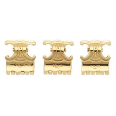 CELINE ミニ ヘアクロー 3つセット ゴールドフィニッシュ - メルカリ