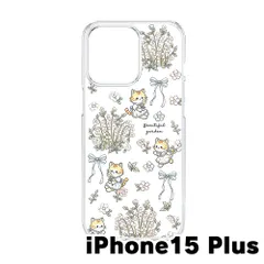 【新品未使用】iPhone15 Max 2023 クリア ハードケース (猫とスズラン) 猫 スズラン かわいい リボン イラスト 花柄 フレンチガーデン 韓国 おしゃれ cl-cat9-ip15plus-456