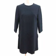 ルシェルブルー LE CIEL BLEU パンツ オールインワン サロペット ワンピース 七分袖 40 L 紺 ネイビー /YKのサムネイル