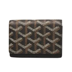 極美品 GOYARD ゴヤール マルゼルブ カードケース ブラウン ブラック PVC レザー MALESHPMLTY01CL01X 中古 4a001079のサムネイル