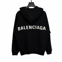BALENCIAGA ブラック フルジップパーカー 黒 バレンシアガ ブランド