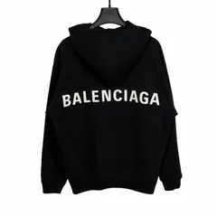 BALENCIAGA/M /ブラック /バックロゴプリントパーカー /型番508184のサムネイル