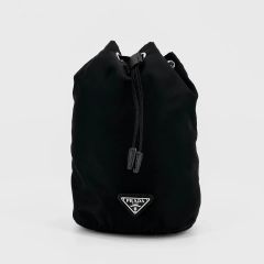 美品】PRADA ブラック ナッパレザー フリルバッグ - メルカリ
