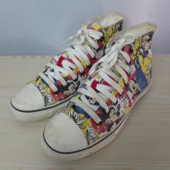 3F 【希少/美品】トムとジェリー ハイカットスニーカー 総柄 レア 