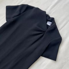 Max Mara PIANOFORTE ベロア切替 マキシ丈 ドレス 黒 リボン - メルカリ