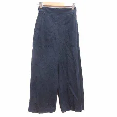 マカフィー MACPHEE トゥモローランド ワイドパンツ 32 XXS 紺 ネイビー /YK
