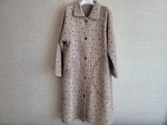 H&M グレンチェック柄 ダブルロングコート - メルカリ