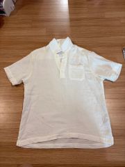 希少】MONCLER ベルベットカラー 半袖シャツ ホワイト Sサイズ - メルカリ