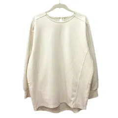 ドゥアルシーヴ DOUX ARCHIVES カットソー クルーネック 長袖 F 白 アイボリー /MNのサムネイル