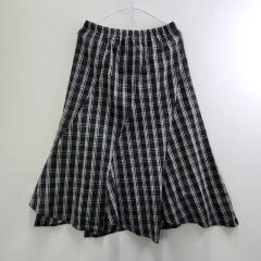 soil ビッグギンガムギャザースカート ネイビーチェック - メルカリ
