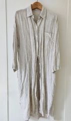極美品☆マーガレットハウエル リネン100% ドット柄 半袖 ブラウス