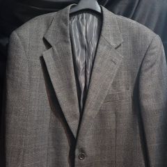 Brioni ブリオーニ ハウンドトゥース テーラードジャケット グレー系