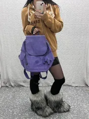 Kipling Y2K レトロ ヴィンテージ ライトパープル バックパック C09036のサムネイル