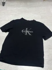 (xs) Calvin Klein カルバン・クライン ブラック 半袖 Tシャツ CK ロゴ レディース