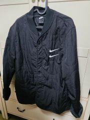 NIKE 稀少 90s 銀タグ 両面スウォッシュ MA-1 ブラック XL - メルカリ