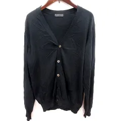 バーニーズニューヨーク BARNEYS NEW YORK カーディガン ニット 長袖 黒 ブラック /RTのサムネイル