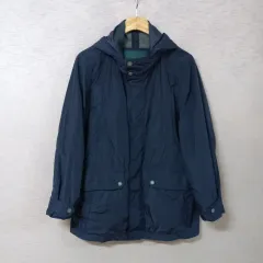 B3-9/ヘンリーコットンズ ウエスト紐 ネイビー ジップアップ ジャケット メンズのサムネイル