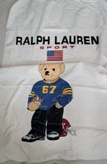 (激レア)Ralph Lauren ラグビーシャツ柄 バスタオル 激レア)Ralph Lauren ラグビーシャツ柄 バスタオル - メルカリ