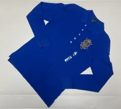 新品)ポロ ラルフローレン ロングスリーブ カラーTシャツ ブルー