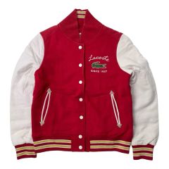 LACOSTE ワインレッド ジャンパー 36 - メルカリ