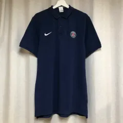 ナイキ パリ PSG ポール・サンジェルマン ポロシャツ 半袖 PK Tシャツ ネイビー M