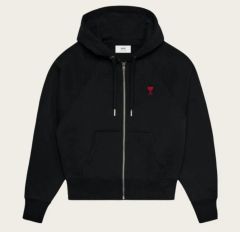 新品】AMI PARIS アミパリス パーカー ブラック 黒 XL フーディ - メルカリ
