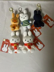 新品正規品 ミッフィー キーホルダー 5個セット (焼いたパン/マフラー/デニム/ストライプ)