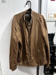 エヴェックスクリツィア ジャケット スタンドカラー 長袖 40 茶 ポリ 