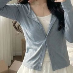 comme si studio Tendawool Cardi Sky Blue - メルカリ