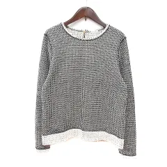 ドレステリア DRESSTERIOR ニット カットソー 長袖 黒 ブラック /MNのサムネイル