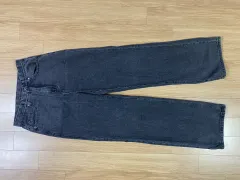 ストレート ワイドパンツ ブラックジーン 160 170