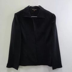 ユキトリイ フォーマルノーカラージャケット シルク混 ブラック 9AR 