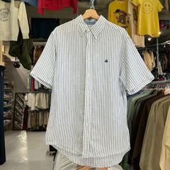Brooks Brothers 半袖リネンシャツ ネイビー S 試着のみ - メルカリ