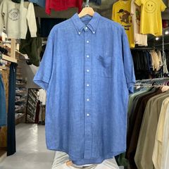 Brooks Brothers 半袖リネンシャツ ネイビー S 試着のみ - メルカリ