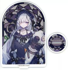 魔法少女ノ魔女裁判　くじメイト　夏目アンアン　缶バッジ　アクリルスタンド 魔法少女ノ魔女裁判 くじメイト まのさば 夏目アンアン ステンドグラス