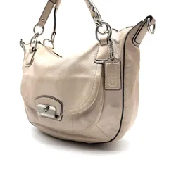 COACH y2k handbag beige leather vintage crossbody one shoulder bag