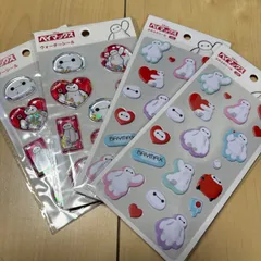 ディズニー ベイマックス ウォーターシール ふわふわ ぷっくりシール