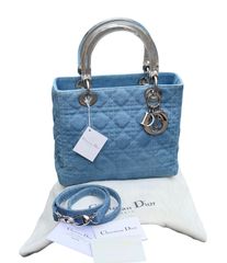 美品 クリスチャンディオール レディディオール 2WAY デニムショルダー