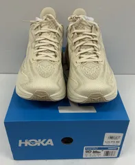 美中古 HOKA  CLIFTON10  27㎝ 1162030 ベージュ ホカ クリフトン ランニング シューズ【S0466-001】〇 268