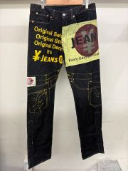 30×34 Evisu 大黒 グラフィックデニム ブラック y2k hiphop - メルカリ