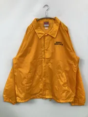 Champion チャンピオン ナイロンジャケット XL イエロー 無地 ブランドロゴ フードなし