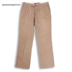 VIGANO ヴィガーノ 春夏★ リネン混 ストレッチ タック トラウザー パンツ スラックス Sz.44 メンズ