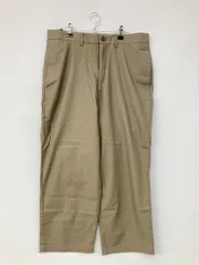 BEAMS ビームス チノパンツ L ベージュ クロップド・半端丈 コットン 無地 ストレート スタンダード レギュラー