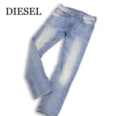 DIESEL ディーゼル 【THAVAR 008W7】 USED加工★ ストレッチ スリム スキニー デニム パンツ ジーンズ Sz.28　メンズ