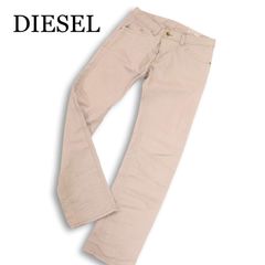 近年モデル】DIESEL D-EETAR 茶革タグ ホワイトジーンズ 白 - メルカリ